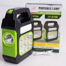 JY-978B Բազմաֆունկցիոնալ լամպ վերալիցքավորվող արևային մարտկոցով + Power Bank