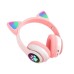  CAT STN-28 Մանկական լուսավոր կատվի ականջներով անլար ականջակալներ, Bluetooth, Micro sd