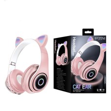  P39M cat ear Մանկական անլար ականջակալներ լուսավորված կատվի ականջներ