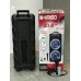 Բարձրախոս KIMISO QS-224 Կրկնակի 8 դույմ բուֆեր օղակաձև Լեդ լույսերով USB / TF / BT / FM / AUX / MIC / LED լույսեր