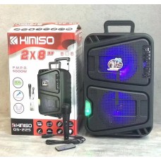 Բարձրախոս KIMISO QS-225 բուֆեր դինամիկ մարտկոցով Լեդ լույսերով USB / TF / BT / FM / AUX / MIC / LED