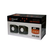 Kisonli V400 օրիգինալ լարային շարժական USB բարձրախոս 
