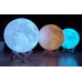 3D Լուսին Լուսամփոփ սենսորային հպումով 5 գույն վերալիցքավորմամբ Լավագույն նվերների ցանկից 15սմ
