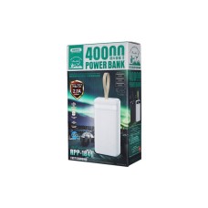 Հեռախոսի Լիցքավորիչ Power Bank REMAX RPP-184 40000mAh լապտերով և արագ լիցքավորման համակարգով 3USB ելք