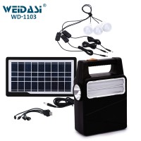 Weidasi WD-1103 Դյուրակիր մինի արևային էներգիայով աշխատող արտաքին լուսավորության համակարգ՝ AC լիցքավորմամբ տան համար