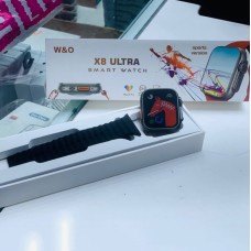 Smart Watch x8 Ultra Black, 49mm Խելացի ժամացույց, Միանում է ցանկացած սարքավորման