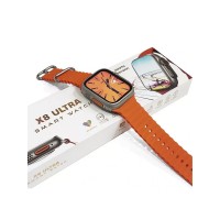  Smart Watch x8 Ultra Orange, 49mm Խելացի ժամացույց, Միանում է ցանկացած սարքավորման