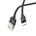 HOCO U55 Մալուխ USB Lightning 1.2m սև, Data cable