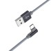 BOROFONE BX26 մետալիկ մոխրագույն, Г-աձև Micro-USB Type-C iphone USB 